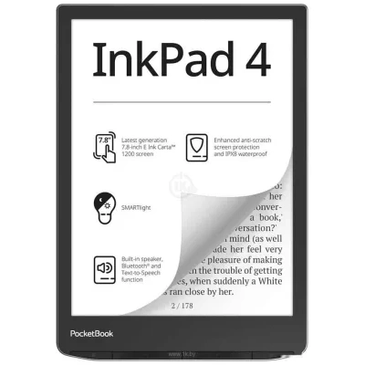PocketBook 743G InkPad 4 (chernyiy/serebristyiy)