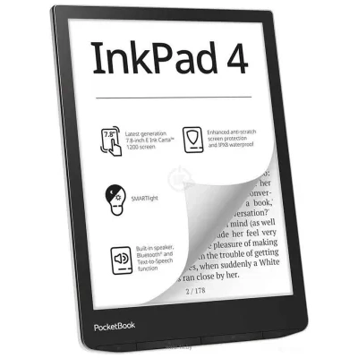 PocketBook 743G InkPad 4 (chernyiy/serebristyiy)