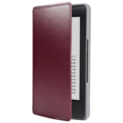 Amazon Kindle Lighted Leather Cover Wine Purple