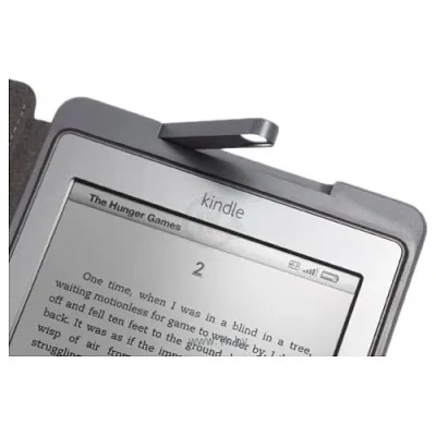 Amazon Kindle Lighted Leather Cover Wine Purple