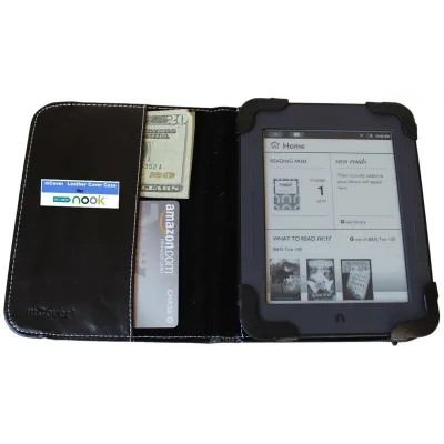 iPearl mCover Leather Case for Barnes & Noble Touch 6-inch Black