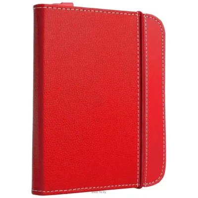 iPearl mCover Leather Case for Barnes & Noble Touch 6-inch Red