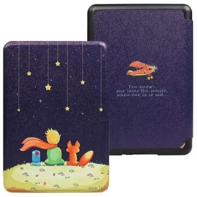 KST Smart Case dlya Amazon Kindle Paperwhite 5/6/8 (s avtovyiklyucheniem, malenkiy prints)
