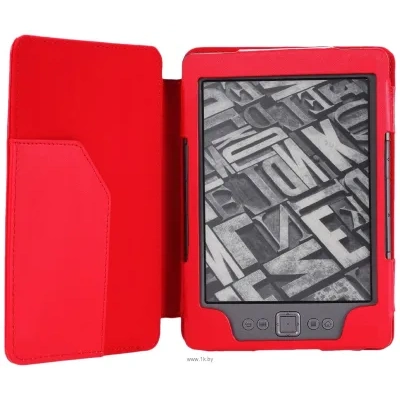 MoKo Amazon Kindle 4/5 Cover Case Red