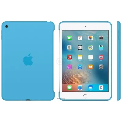 Apple Silicone Case for iPad mini 4 (Blue) (MLD32ZM/A)