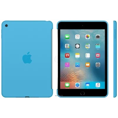 Apple Silicone Case for iPad mini 4 (Blue) (MLD32ZM/A)