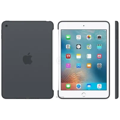 Apple Silicone Case for iPad mini 4 (Charcoal Gray) (MKLK2ZM/A)