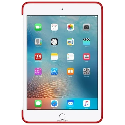 Apple Silicone Case for iPad mini 4 (Red) (MKLN2ZM/A)