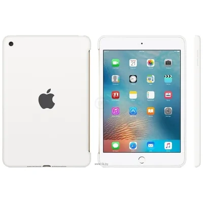 Apple Silicone Case for iPad mini 4 (White) (MKLL2ZM/A)