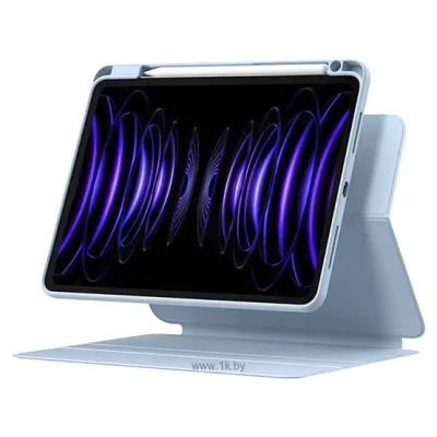 Baseus Minimalist Series Magnetic Protective Case/Stand dlya Apple iPad 10.2 (goluboy)