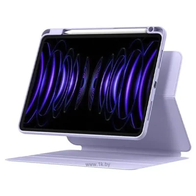 Baseus Minimalist Series Magnetic Protective Case/Stand dlya Apple iPad 10.2 (fioletovyiy)