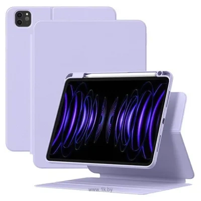 Baseus Minimalist Series Magnetic Protective Case/Stand dlya Apple iPad 10.2 (fioletovyiy)